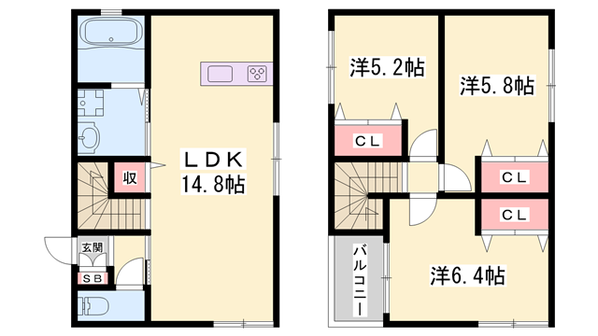 ファミリアⅡの物件間取画像